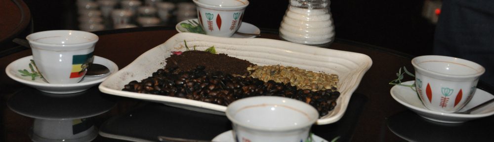 Traditional Ethiopian coffee ceremony